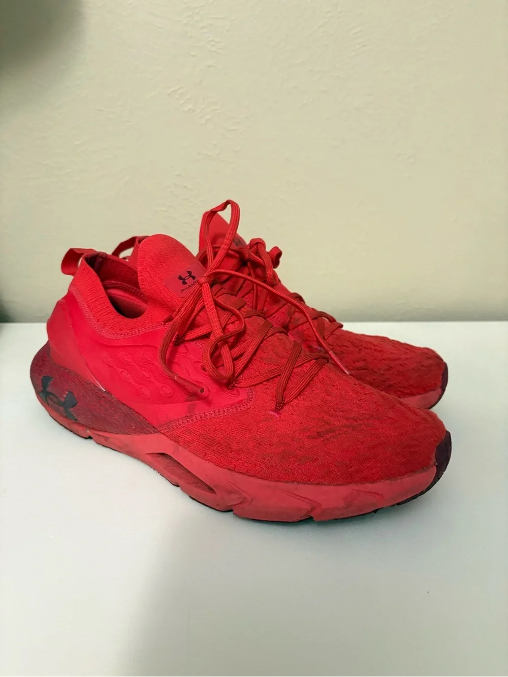 Under Armour Red Men's Athletic Running Shoes